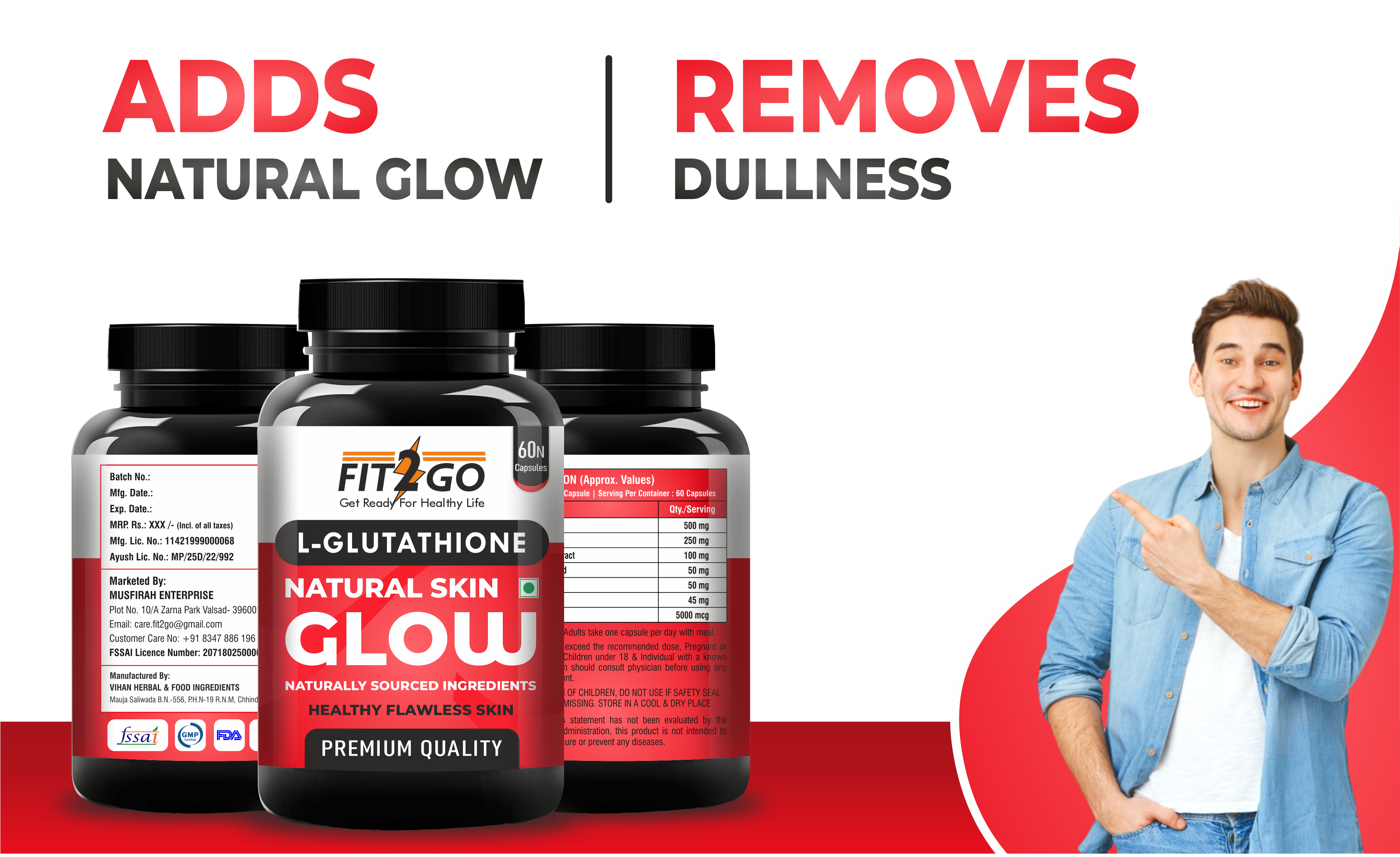 Fit2go L glutathione capsules image 5