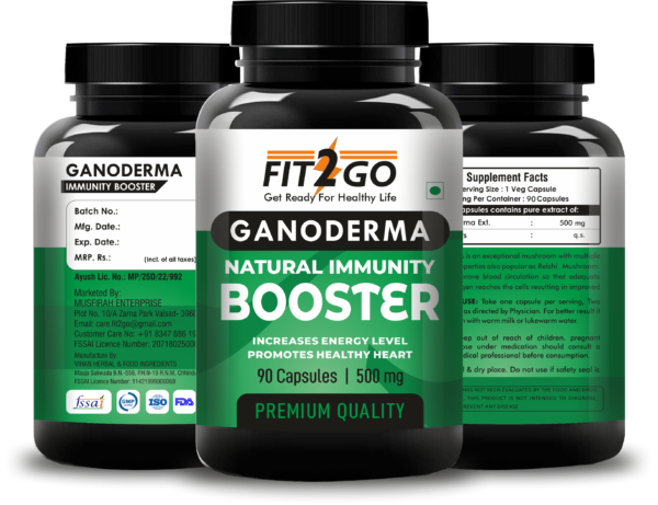 all side image of Fit2Go ganoderma capsules